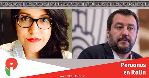 Elizabeth le responde a Salvini: no se golpea a 300'000 italianos para educar a 100 - Peruanos en Italia