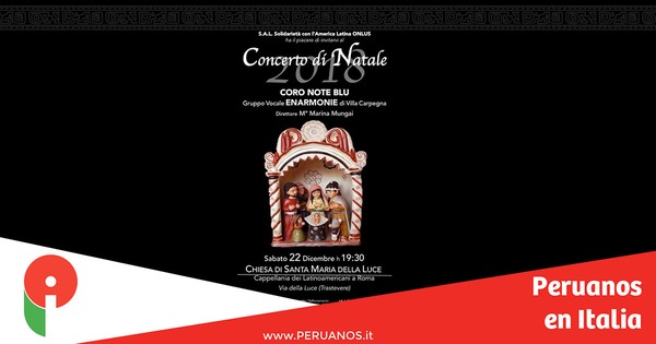 Concierto de Navidad en Santa María de la Luz - Peruanos en Italia